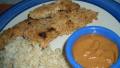 Crispy Chicken With Peanut Dipping Sauce created by AnnieLynne