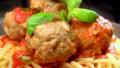 Cheesy Meatballs in Spicy Tomato Sauce created by JustJanS