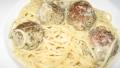 Spaghetti With Pesto Chicken Meatballs created by mary winecoff