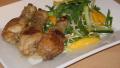 Spiced Chicken Legs With Mango Salad created by The Flying Chef