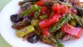Sauteed Asparagus with Red Peppers & Olives created by ChefLee