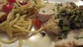 Lime Chicken Linguine W/Cilantro Cream Sauce & Roasted Zucch created by Dr. Jenny
