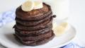 Healthy Cocoa Chocolate Chip Banana Pancakes created by Swirling F.