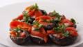Stuffed Mushrooms With Roasted Red Peppers and Manchego Cheese created by Dr. Jenny