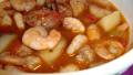 Portuguese Shrimp and Sausage Soup created by happynana
