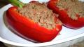 Bell Peppers.... Stove Top Beef-Stuffed Red or Green Peppers created by Bergy