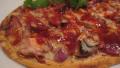 Flatbread Pizza With BBQ Chicken, Gruyere and Caramelized Onion created by CookinDiva
