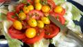 Red and Yellow Heirloom Tomato Platter With Balsamic Vinaigrette created by Bergy