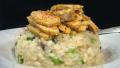 Mushroom Asparagus Risotto With Crisped Chicken created by Leslie