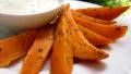 Baked Sweet Potato Fries With Garlic, Lime & Honey Dip created by gailanng