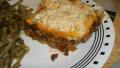 Ground Beef Cheese and Bisquick Layered Casserole created by sweetcakes