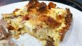 Goat Cheese and Prosciutto Savory Bread Pudding created by Outta Here