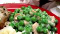 Creamed Peas With Mushrooms and Onions. created by Annacia