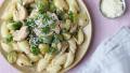 Pasta Shells With Chicken and Brussels Sprouts created by Swirling F.