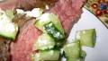 Flank Steak With Cucumber-Pepperoncini Relish created by threeovens