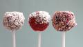 Cherry Cheesecake Cake Pops created by Swirling F.