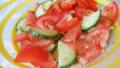 Refreshing Cucumber, Tomato and Lime Salad created by Lori Mama
