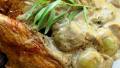 Crispy Roast Chicken With Riesling, Grapes and Tarragon created by French Tart