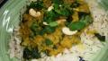Coconut Red Lentils With Spinach, Cashews & Lime (Vegan) created by Karen Elizabeth