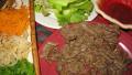 Bulgogi "fire Meat" With Leafy Green Vegetables and Sw created by threeovens