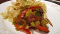 Wine Braised Leeks With Red Pepper & Shiitakes created by Rita1652