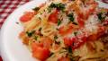 Pampered Chef's One Pot Creamy BLT Pasta created by Lori Mama