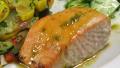 Roasted Salmon With Sweet-N-Hot Mustard Glaze - Robin Miller created by dianegrapegrower