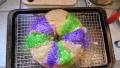 Mardi Gras Kings Cake (Optional Bread Machine Version) created by Baking Girl