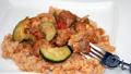 Mexican Zucchini and Chicken over Rice created by Tinkerbell