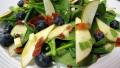 Spinach Pear Salad W/Bacon and Honey Dijon Dressing created by loof751