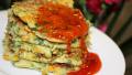 Zucchini,corn and Coriander Fritters created by Jubes