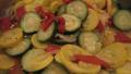 Sauteed Yellow Squash, Zucchini and Roasted Red Peppers created by Papa D 1946-2012