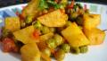 Curried Potatoes and Peas (Alu Mattar) created by Starrynews