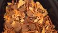 Snack Mix (Nuts & Bolts) Slow-Cooker Recipe created by melissawb