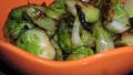 Pan Fried Brussels Sprouts With Sriracha, Honey and Lime created by teresas