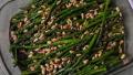 Asparagus with Toasted Pine Nuts & Lemon Vinaigrette created by Jenny Sanders