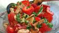 Wilted Spinach and Mushroom Salad with Bacon and Strawberries created by Derf2440