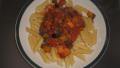 Spaghetti With Shrimp and Eggplant (Aubergine) created by tomoko matsunaga