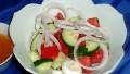 Easy Cucumber, Tomato and Onion Salad created by Bergy