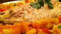 Baked Steelhead Trout/Salmon with Apricot Salsa created by chaseingmuleys