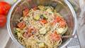 Grilled Summer Squash and Tomatoes With Angel Hair Pasta created by anniesnomsblog