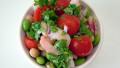 Edamame and Bean  Salad With Shrimp and Fresh Salsa created by plays with food