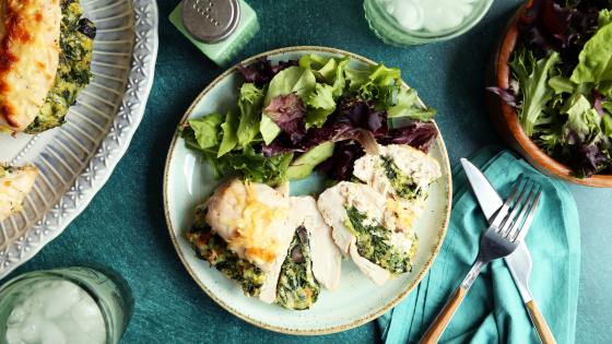 Spinach & Cheese Stuffed Chicken Breast