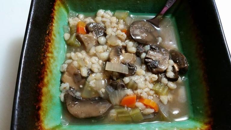 Mushroom Barley Soup-Slow Cooker created by Ninas Mom
