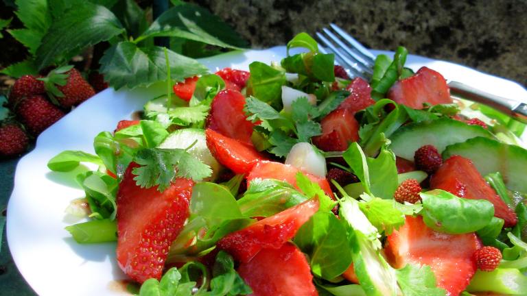 Strawberry and Greens Salad Created by French Tart
