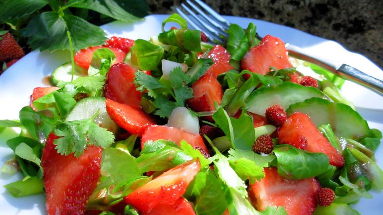 Strawberry and Greens Salad Created by French Tart