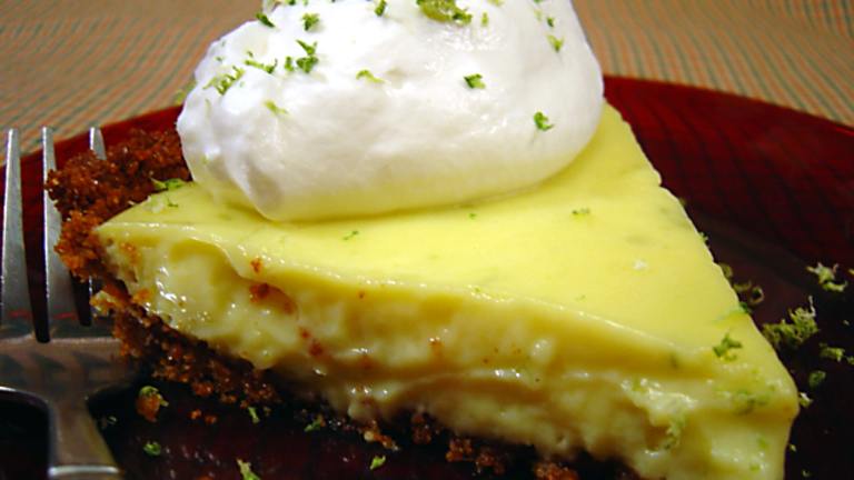 Key Lime Pie With a Gingersnap Crust Created by PalatablePastime