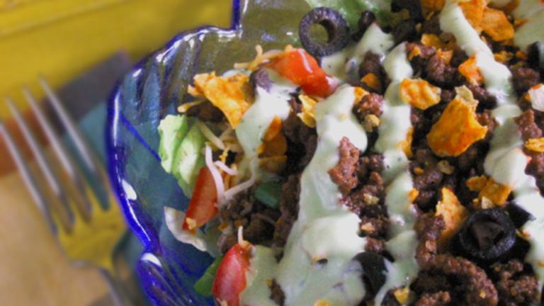 Green Goddess Taco Salad created by Caroline Cooks