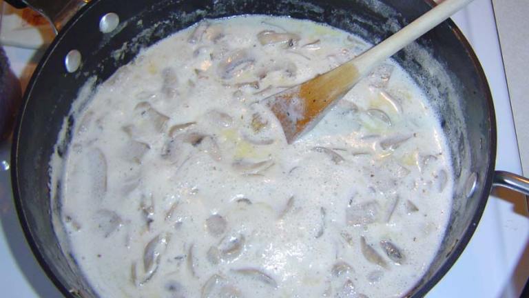 Creamy Mushroom Sauce for Steaks Created by Dine  Dish