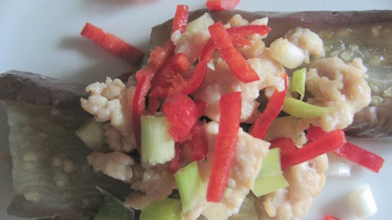 Steamed Eggplant  With Minced Chicken in Rice Vinegar Created by Jeff LimChef166107